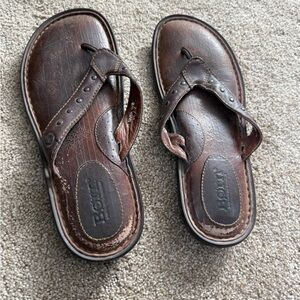 Brown Leather Born Sandals Size 7M